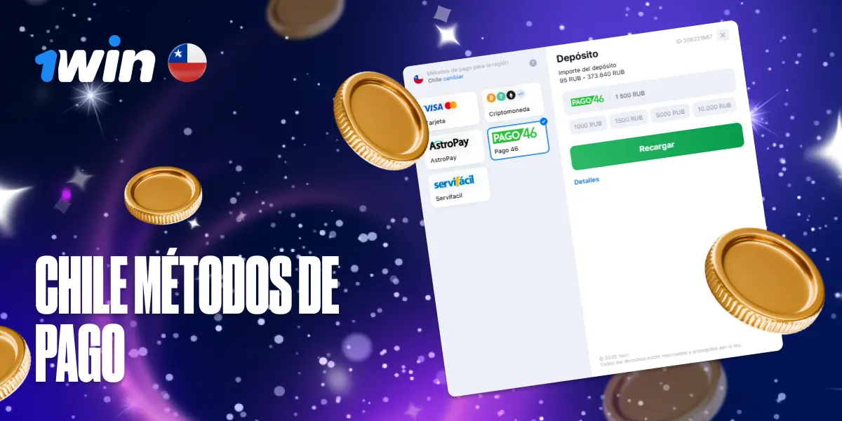Opciones de métodos de pago en 1win